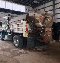 Snow Plow From Behind