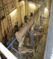 Wastewater Treatment Plant Interior Water Pipes