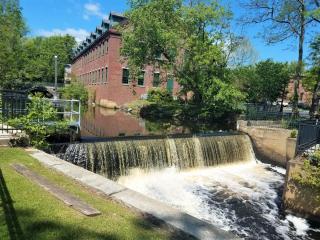 Water Flowing in Small Waterfall