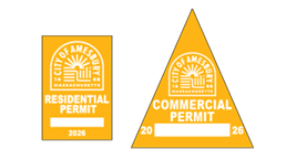 Yellow 2026 Residential and Commercial City of Amesbury Parking Permits